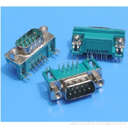 dual d-sub connector male type 6 pin connector